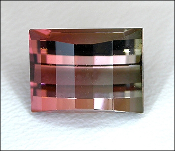 TOURMALINE (BI-COLOR) (Africa) – 2.79 ct. Opposed-Bar Cut - VIDEO